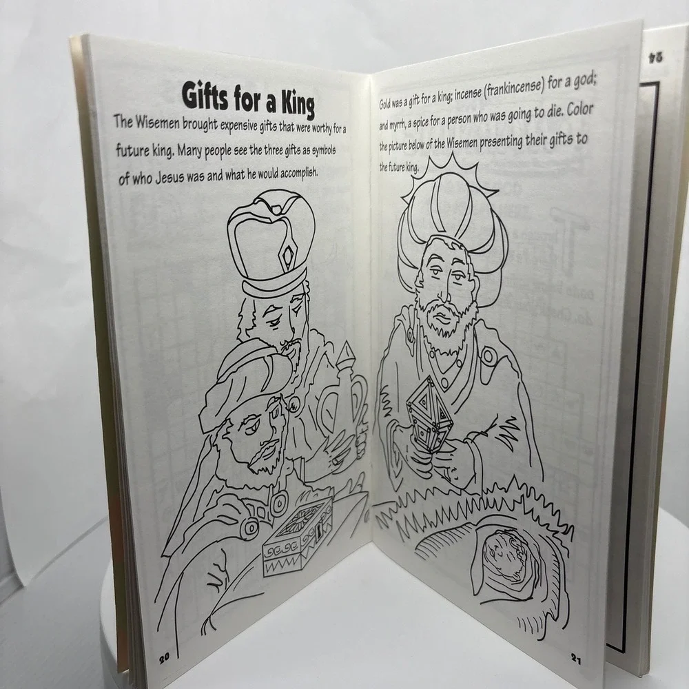 Bible‎ Stories The Story of the Wisemen Activity Book Christmas Puzzles Coloring